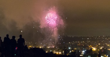 July 4th, 2015 San Marcos Fireworks from Santa Fe Hills