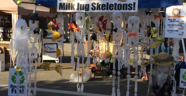 Fallbrook Harvest Faire milk jug skeletons